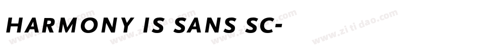 harmony is sans sc字体转换